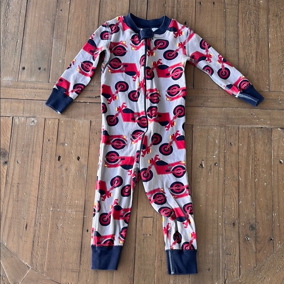 Hanna andersson Motorcycle Print footless Pajamas - Picture 1 of 4